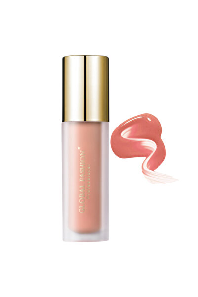 global fashion أحمر خدود سائل حريري - 5 درجات، لون خدود طبيعي يدوم طويلًا، لمسة نهائية من الكريم إلى البودرة