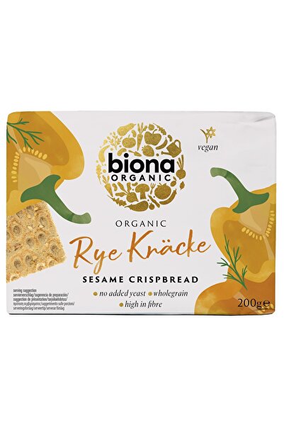 JollyMag Crispbread felii crocante din secara integrala cu susan bio 200g Biona