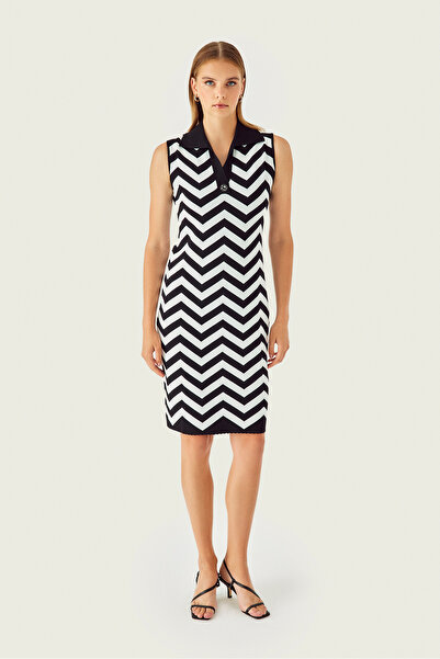 Naramaxx 56 ELBİSE ZİKZAK DESEN