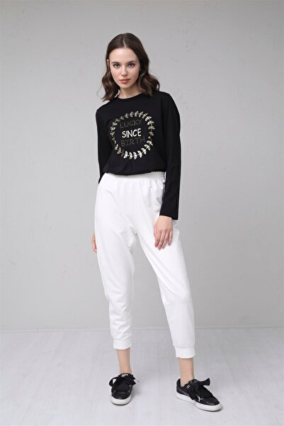 Moodbasic Φόρμα με ταινίες στα μπατζάκια