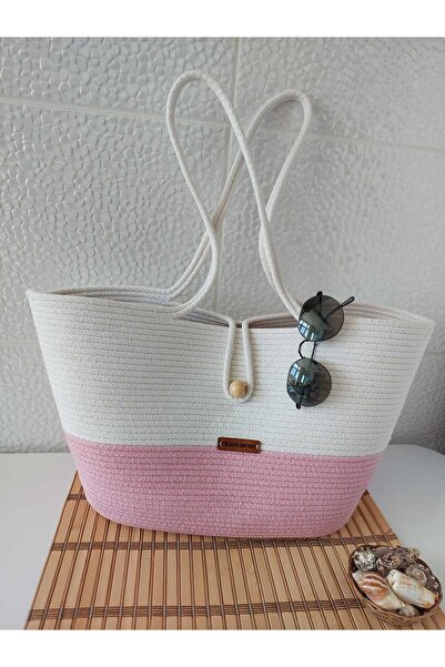 Secem Boutique حقيبة شاطئ، حقيبة من الجوت، حقيبة من القش