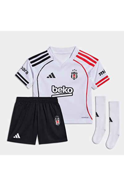 adidas Beşiktaş Home Mini Çocuk Beyaz V Yaka Forma