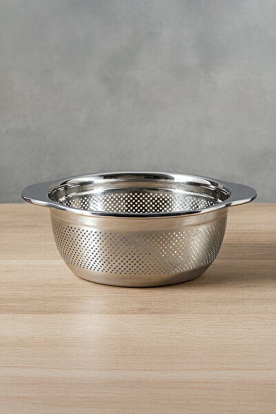 Vadi Paslanmaz Çelik Derin Elek – Meyve Sebze Makarna Süzme Kabı 30 cm