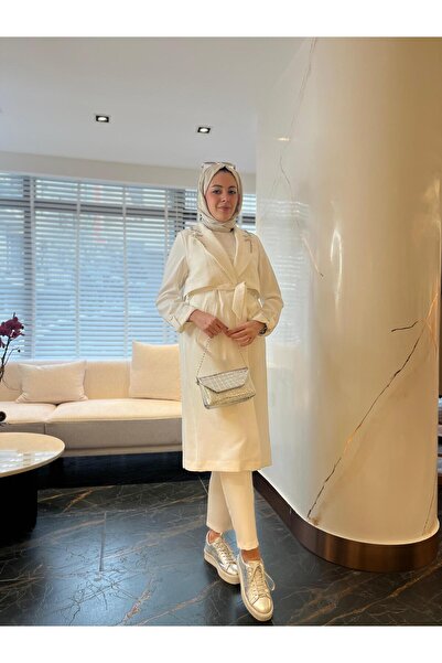 Moodbasic TAŞ İŞLEMELİ ASTARSIZ CUPRA TRENCH