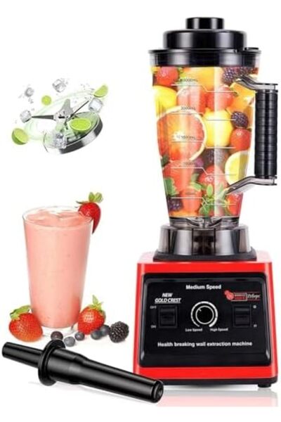 Golden Crest New Gold Crest SC-9880 High-speed Blender 10000W 3L with Ice Crusher, Fruit Grinder, Nut Grinder, Co