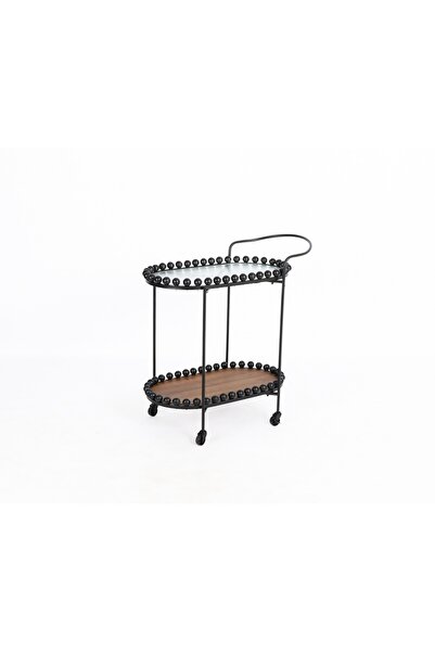 private house Modern Elegance Trolley Tea and Coffee Serving Trolley Black