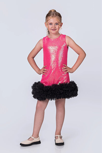 vestitino Rochie elegantă pentru fetiță cu paiete și tul
