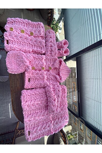 Alizee Alize puffy bebek hırka takımı