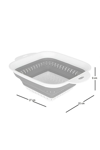 THREESTEP مصفاة أكورديون مربعة قابلة للطي مصفاة قابلة للطي
