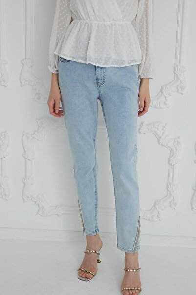 Moodbasic Tassel Stone Jeans