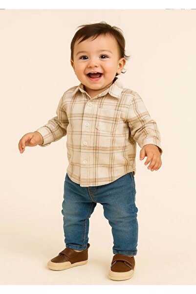 minissa baby kids Genuine Leather Baby Shoes, First Step Shoes, Baby Booties, with Ankle Strap and Velcro