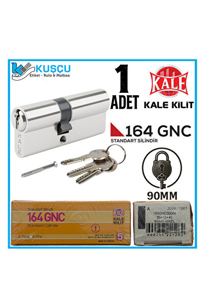 Kale Kilit 164 GNC 90 MM Nikel Barel Standart Silindir
