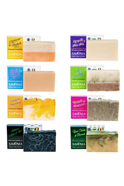 Savonia Set 8 sapunuri 100% naturale, Gama de Poveste, 90g