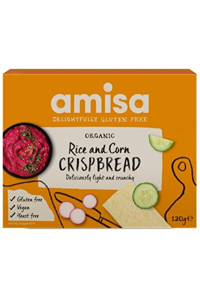 JollyMag Crispbread (painici) din orez si porumb fara gluten bio 120g Amisa