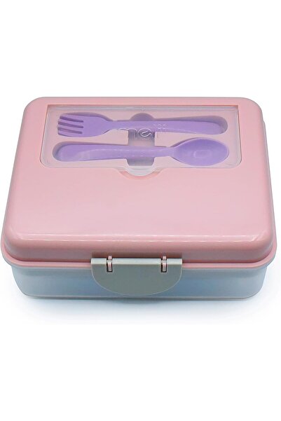 Melii Two Tier Bento Lunch Box with Utensils | Leakproof BPA Free Bento for Kids and Adults | Airtig