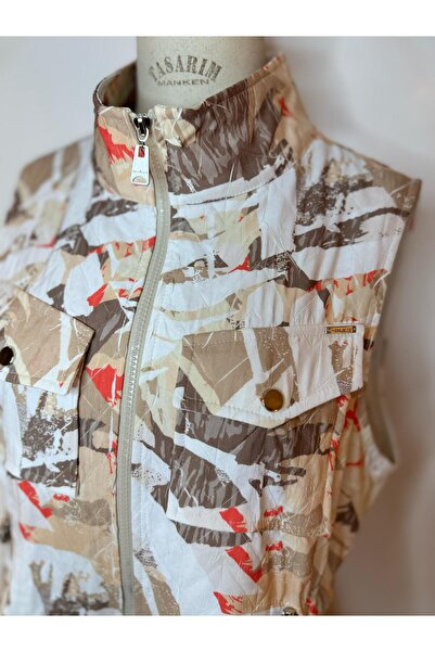 Moodbasic DESENLİ ASTARSIZ İNCE KAPİTONE YELEK