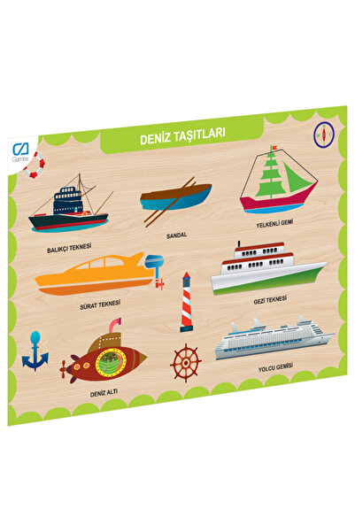 Nilly Toys Caahs-3201 cames wooden marine vehicles find-plug