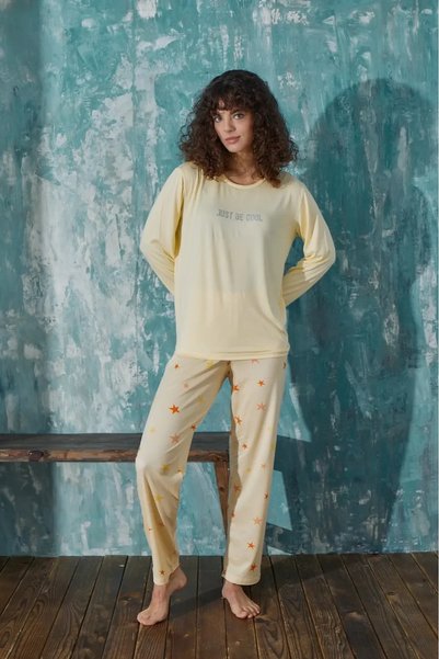 Vuntal BUTİK Costum Milan Parte de jos Imprimat Minimalist 50902-5