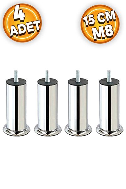 nifiart Mobilya Baza Koltuk Yatak Çekyat Kanepe Yükseltme Ayağı Ince Diş M8 K...