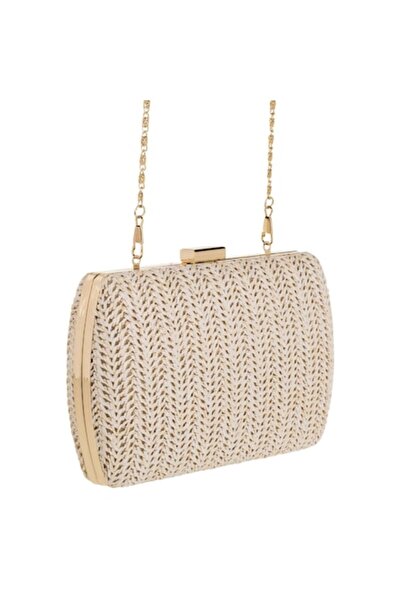 OEM Poseta de Vara cu Lant Auriu Clutch 19x5x12cm