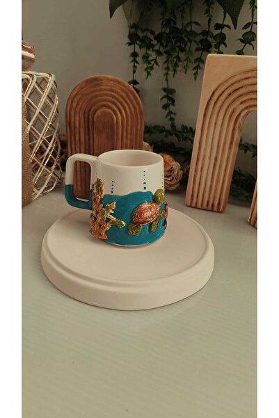 AYLEFE HOBBY Handmade Sea Themed Ceramic Mug