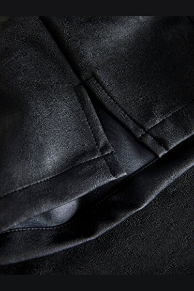 Jack & Jones Women's Faux Leather Skirt - Sif