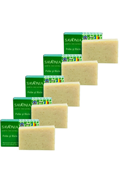 Savonia Set 5 buc - Sampon Solid Pelin si Ricin,