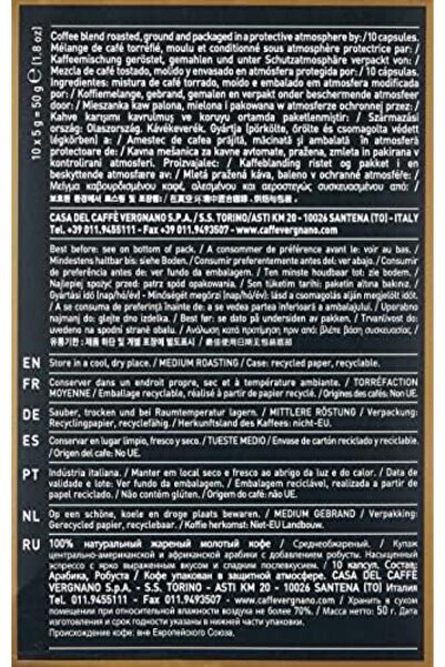 Caffe Vergnano Caffè Vergnano Espresso ARABICA Nespresso Compatible Coffee Capsules x 10