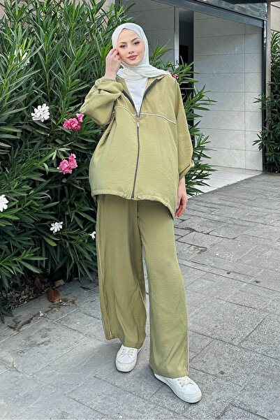 Ovn. بدلة رياضية مبطنة - أخضر دهني