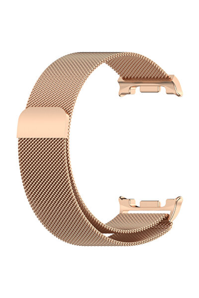 zore ساعة جالاكسي 8 KRD-01 بسوار معدني - ذهبي وردي