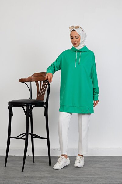 Moodbasic TAŞLI KORDONLU HALKA AKSESUARLI TUNİK