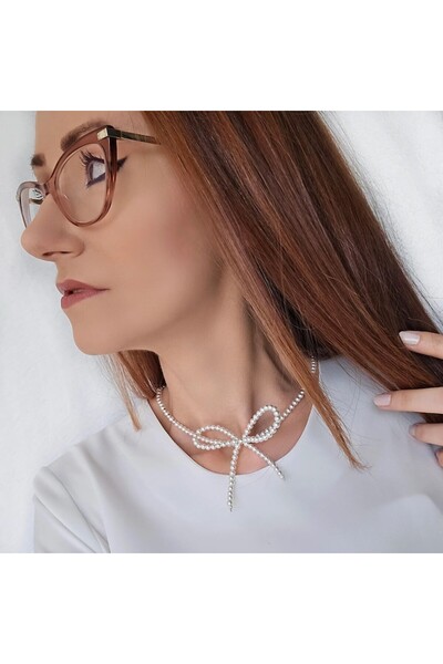 Lexy's Boutique Colier Fundita din Argint cu Perle din Scoica, 38-43.50 cm