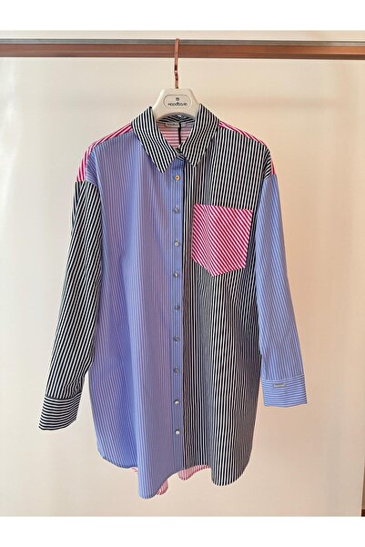 Moodbasic COLORFUL STRIPED SHIRT