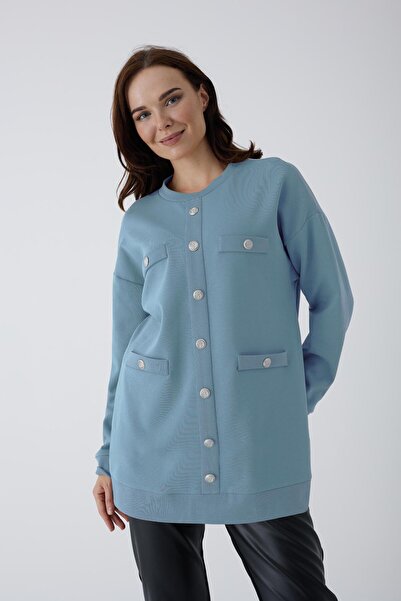 Moodbasic METAL DÜĞMELİ TUNİK