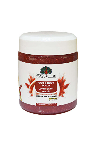 EXA مقشر القدمين والجسم بخلاصة العكر الفاسي من إكسا 600 مل