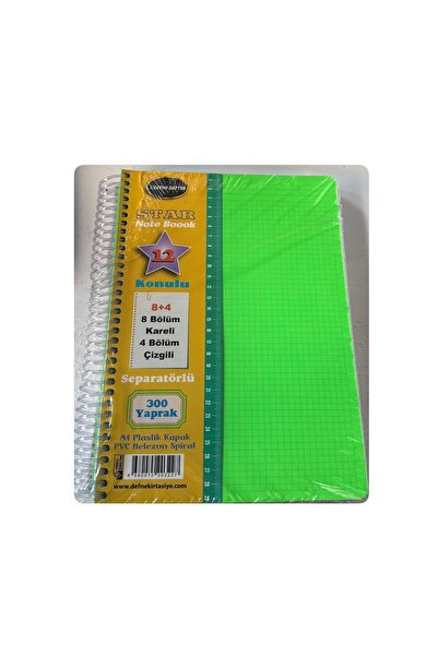 Defne 12 derslik ayraçlı metod defter