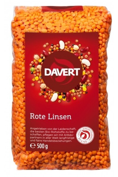 JollyMag Linte rosie bio 500g DAVERT