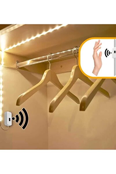 ÇEÇEN HOME (4 METRE)USB'Li Sensörlü Gün Işığı Su Geçirmez Akıllı Şerit Led,Mutfak-Yatak Odası Vb. Şerit Led
