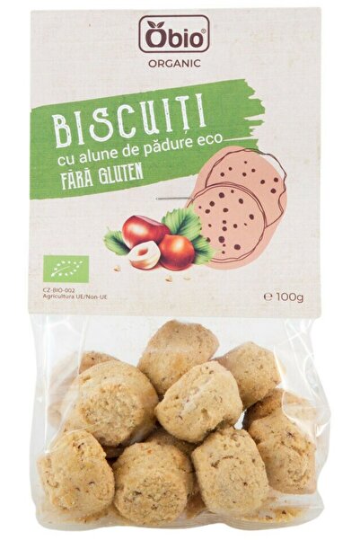 JollyMag Organic gluten-free hazelnut cookies 100g Obio