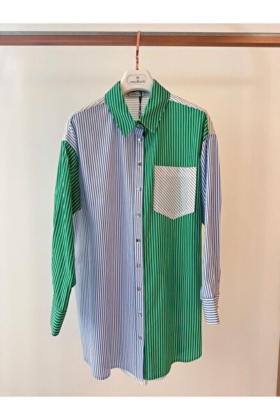 Moodbasic RENKLİ ÇİZGİLİ GÖMLEK