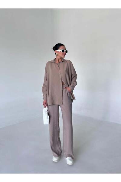 My Blog Mink Drape Modal Trousers Set