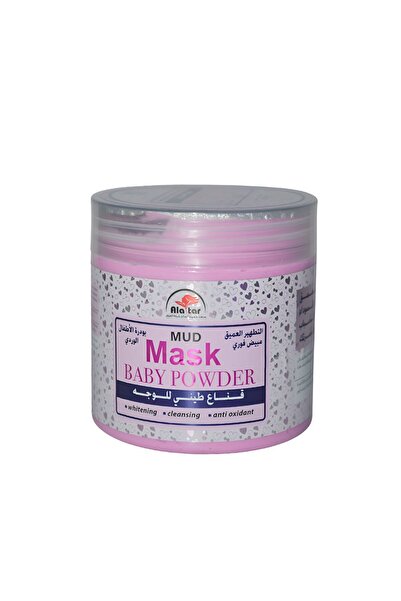 AL Attar قناع طيني للوجه بودرة الأطفال الوردي للتنظيف العميق. 580 مل