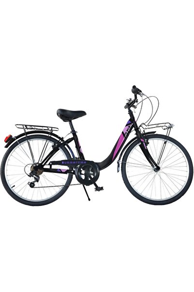 JollyMag Bicicleta Dino Bikes 24' City Summertime negru