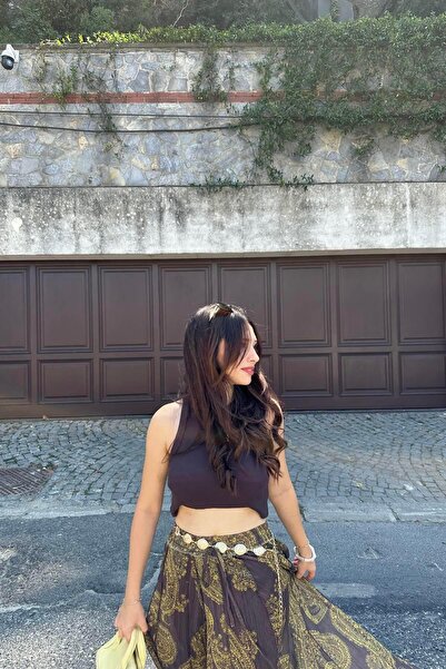 lizge giyim Crew Neck Wide-Ribbed Tank Top