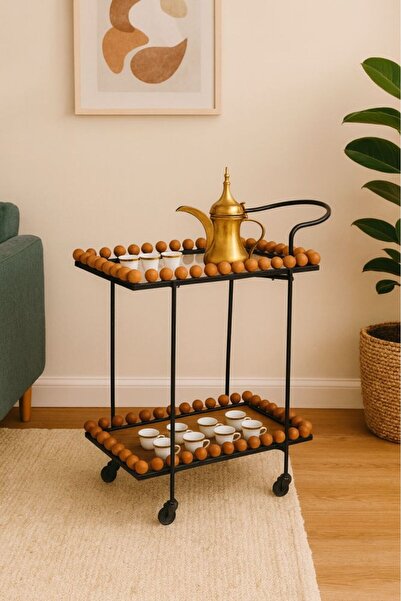 private house Modern elegance trolley tea and coffee serving trolley