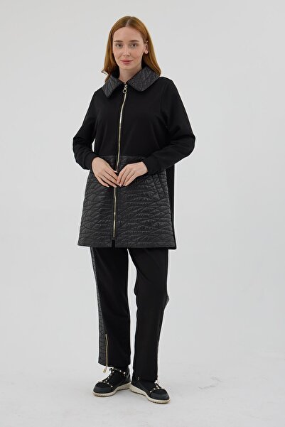 Moodbasic Set de articole cu detalii matlasate din piele lăcuită