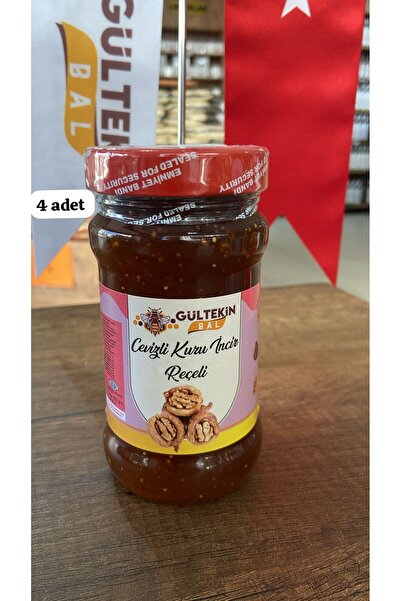 GÜLTEKİN BAL CEVİZLİ KURU İNCİR REÇELİ 400 GRAM *4 =1600 GRAM