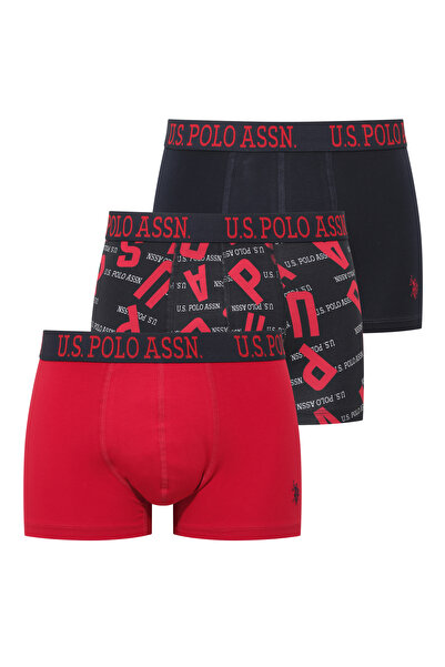 U.S. Polo Assn. Lenjerie pentru bărbați, cutie cu 3 piese, boxer, bleumarin -...