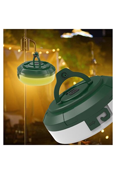 Flippy USB Rechargeable LED Camping Light, Color String, 10m, 1800mAh, White/Green