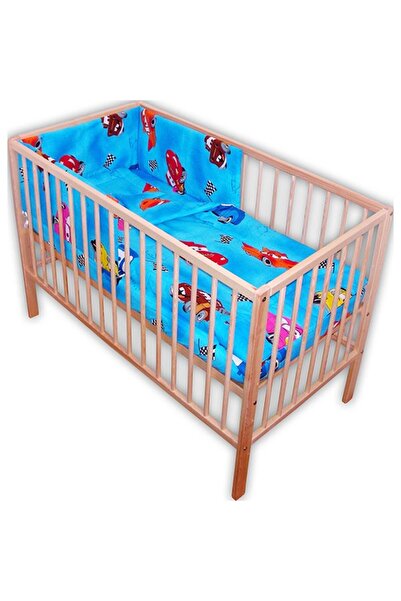 JollyMag Hubners Cars 4-piece blue crib bedding